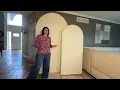 Beige Arch Backdrop Covers Review Fitted Spandex Covers for Chiara Frames