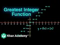 Greatest Integer Function Relations and Functions Grade Subject Khan Academy