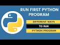 How to run python program in notepad I IDLE I Cmd I Script Mode I Run python code