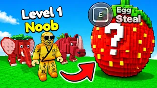 Starting Over as NOOB with BIGGEST EGG in Steal A Lucky Egg!