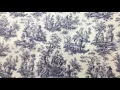 Waverly Rustic Toile Blue 54 Inch Drapery Fabric