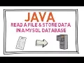 How to Read a text File and Store Data in MySQL Database using Java