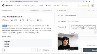 Node interview training - Number of Islands