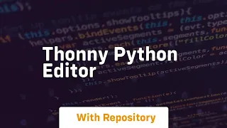 thonny python editor