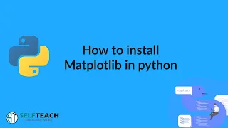 How to install Matplotlib using pip Python class 12 chapter 7 3