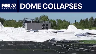 New Tinley Park sports dome collapses just before grand opening after severe storms