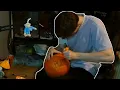 First Time Carving Pumpkins Anime style