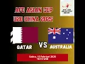 QATAR VS AUSTRALIA AFC ASIAN CUP U20 2025 #football #afc ##shorts #qatar #australia