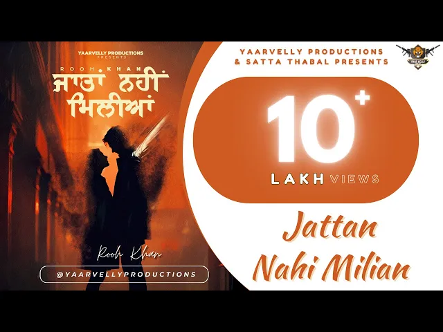 Download MP3 Jaatan Nahi Miliyan - Rooh Khan | Yaarvelly Productions | Latest Punjabi Songs 2024