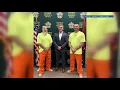 MCSO Incarcerated men on work release help save city worker trapped under mower that fell in pond