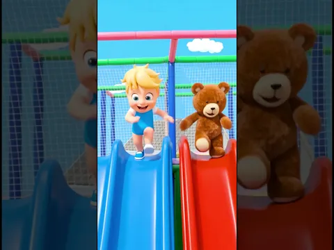 Fun on the Slide! 🛝 Baby Cartoon Video (Koka TV) #shorts