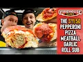 Eating Firehouse Subs 11 50 Pepperoni Pizza Meatball Sub on a Garlic Roll