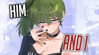 nightcore him u0026 i rock version lyrics 