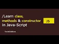 JavaScript-T4 Learn class methods constructor in JS
