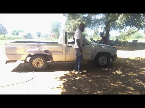 Download MP3 man preparing 1992 Toyota hips for panel spray painting