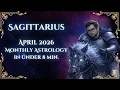 Sagittarius April 2026 8 Min or Less Monthly Astrology Horoscope