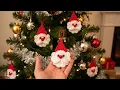 12 minutes crochet Santa Claus Very easy - Crochet Christmas ornaments gift Decorations