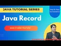 Java Record in Hindi Java 17 New Feature Java Tutorial
