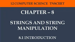 12 Computer Science - Chapter 8 8 1 Introduction