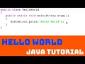 How To Code Your First Hello World Program In Java Java Tutorial 1
