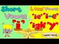 Short Vowel i Long Vowel ie i-e igh y Comparison Phonics Mix