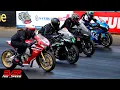 Download Lagu CBR1000RR 🆚 Panigale V4 🆚 GSX-R1000 🆚 Ninja ZX10R 🔥 DRAG RACES 🔥 9 seg. Piques Barranquilla 2022