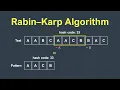 Rabin Karp Algorithm Explained Visually