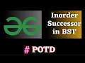 POTD gfg Inorder Successor in BST solution Puneet Kumar IIITD