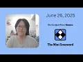 NYT Mini Crossword June 26 2025