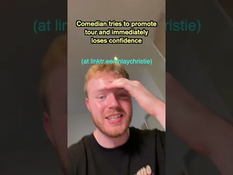 Comedian tries to promote tour and immediately loses confidence
