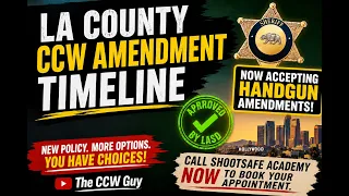 LASD CCW Modification Timeline