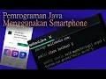 Pemrograman Java menggunakan smartphone
