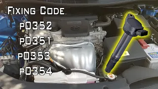 How to check Toyota Camry ignition to fix code check engine light on TOYOT