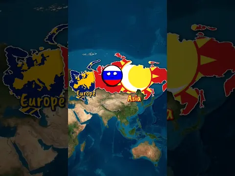 Countries with Transcontinental Borders 🌍🗺️ #historyballs #countryballs