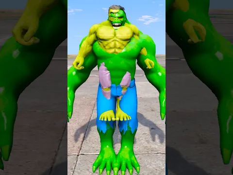 HULK + KONG = NEXT LEVEL HULK KONG 😲 #shorts #gta5 #hulk
