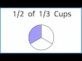 What Is One-Half of One-Third of a Cup