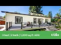 3 bed 2 bath 1 200 sq ft ADU with a sauna room