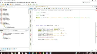 How to get user input and display using a Method - NetBeans