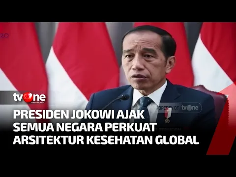 Presiden Jokowi Pastikan Perhelatan KTT G20 Perkuat Arsitektur Kesehatan Global