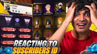 Reacting To Subscribers Expensive Id 1 crore + Collection *Shocking* - Garena Free Fire