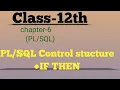 control structure IF THEN statement