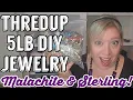 MALACHITE 925 SILVER RUBY Thredup DIY 5lb Jewelry Jar Unboxing
