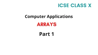 icse computer applications class 10 array in java malayalam code eureka