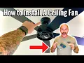 How To Install A Ceiling Fan With Light and Remote Hampton Bay Ceiling Fan Installation