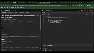 LeetCode 3423 - Maximum Difference Between Adjacent Elements in a Circular Array