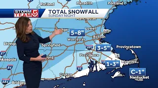 Forecast: Snow continues in parts of Mass.