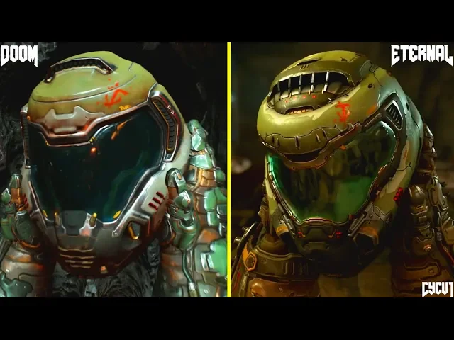 Doom vs Doom Eternal Early Graphics Comparison