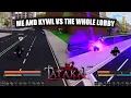 ME AND KYWL VS THE WHOLE SERVER IN TATAKAI REBORN