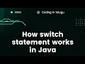 Writing simple Java Program to Understand how switch statement works Java Basics 42