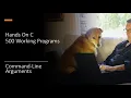 C Programming Command Line Processing